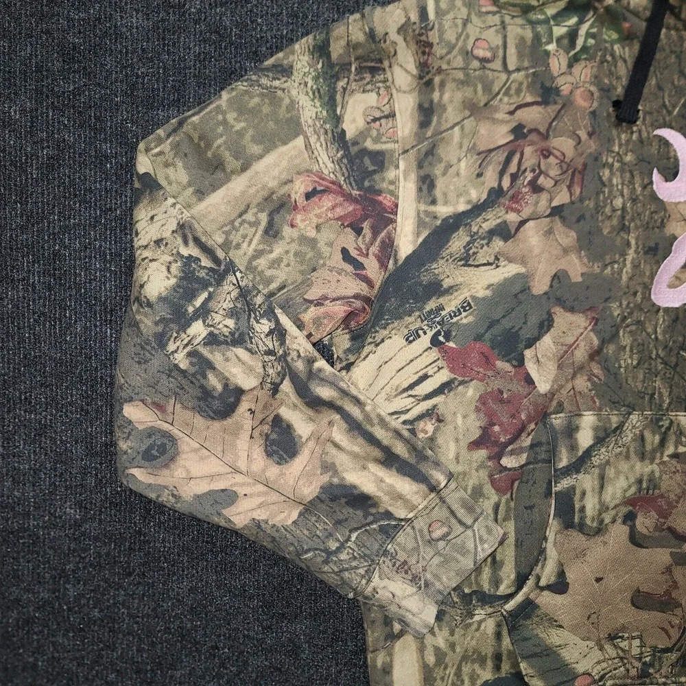 Browning For Her Camo Hoodie‎ Pink Buckmark Logo Women's Medium Hunting - Picture 4 of 14